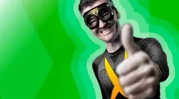 Image featuring a superhero character giving a thumbs-up gesture, promoting the Admiral X Welcome Bonus with a cheerful expression and a bright green background.