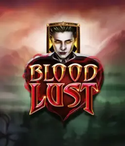 ELK Studios' Blood Lust slot displayed with its enigmatic vampire theme, including high-quality symbols of vampires and mystical elements. Highlighted in this image is the slot's enthralling atmosphere, enhanced by its unique 5-reel and 99-payline structure, making it an enticing choice for those interested in dark, supernatural themes.